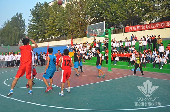 西安海棠学院隆重举行第九届“强者争霸”篮球比赛开幕式