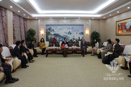 西安海棠学院迎来韩国启明文化大学金南硕校长一行参观考察